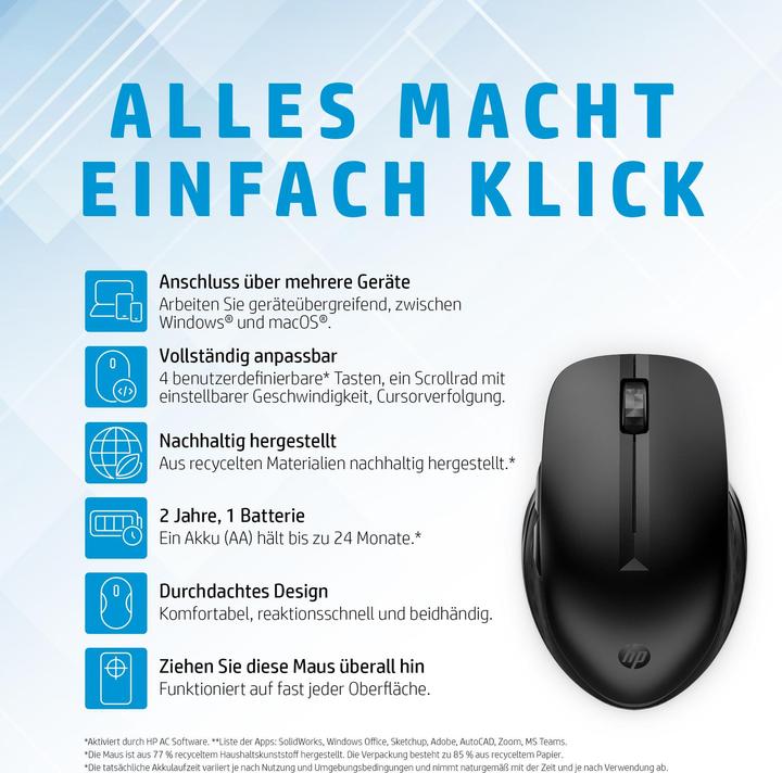 Actual product image HP 435 Wireless Maus Multi-Device (Wireless)