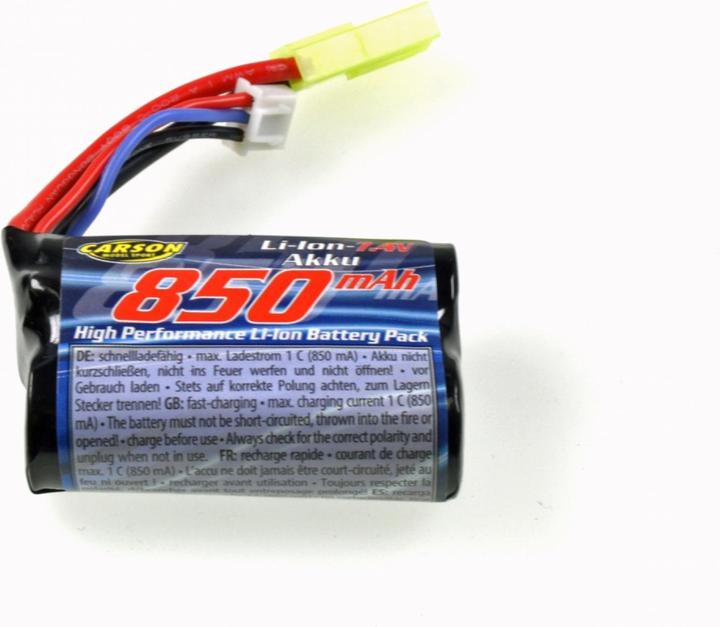 Image du produit Carson Pack LiPo Li-Ion 850mAh 7.4V (7.40 V, 850 mAh)