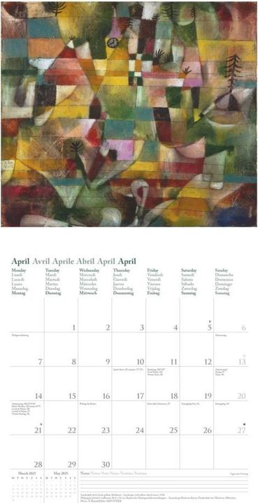 Produktbild Neumann Paul Klee 2025 - Wand-Kalender - Broschüren-Kalender - 30x30 - 30x60 geöffnet - Kunst (30 x 30 cm, Harter Einband, Deutsch)
