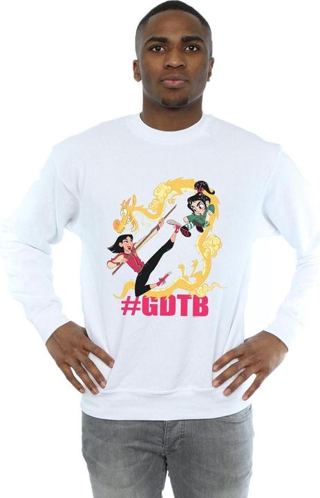 Actual product image Disney Mens Wreck It Ralph Mulan And Vanellope Sweatshirt (S)