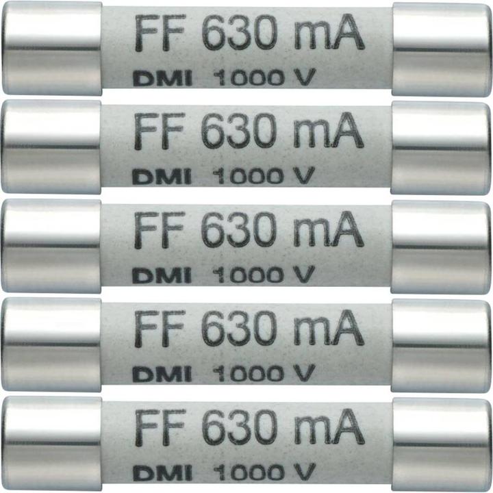 Productafbeelding Testo Zekering Multimeter zekering set van 5 zekeringen 630mA/1000V (0.63 A)