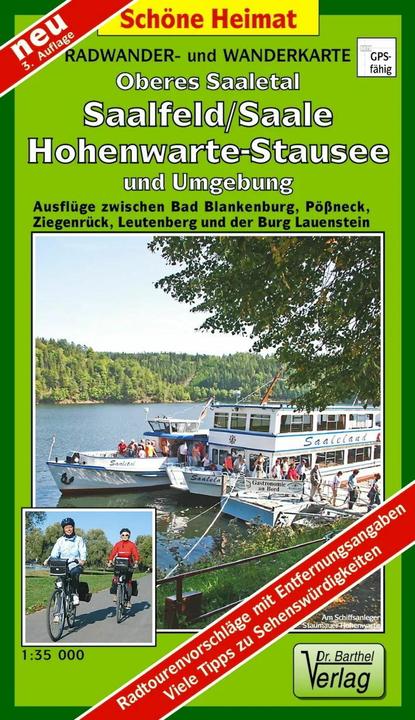 Produktbild Radwander- und Wanderkarte Oberes Saaletal, Saalfeld/Saale, Hohenwarte-Stausee und Umgebung