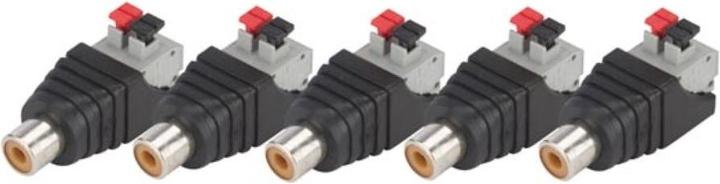 Actual product image Velleman CINCH SOCKET TO 2-PIN SPRING CLAMP - 5 pcs.