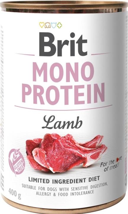 Produktbild Brit MONO PROTEIN Nasses Hundefutter Lamm 400 g (Senior, 1 Stk., 400 g)
