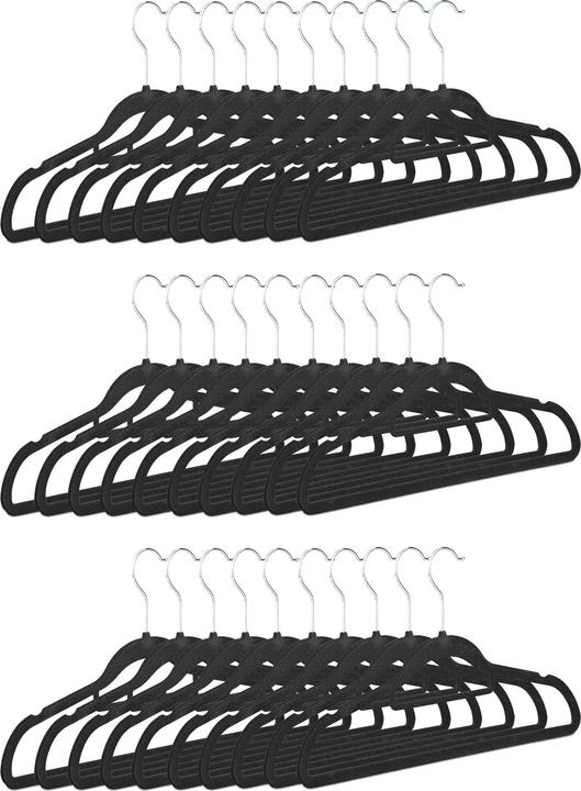 Image du produit Relaxdays Cintres en velours set (30 x)