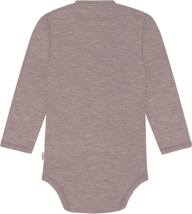 Actual product image Normani Set of 3 baby body wrap long sleeve toddler bodysuit made from merino wool - 9357 (86)