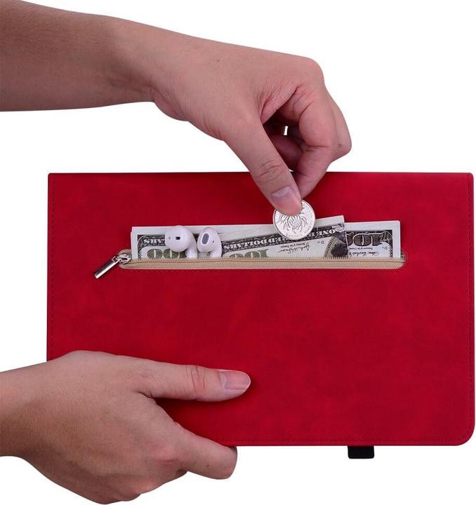Produktbild Cover-Discount iPad 2022 (10.Gen) - Schutzhüllle mit Zipper Tasche rot (iPad 2022 (10. Gen))