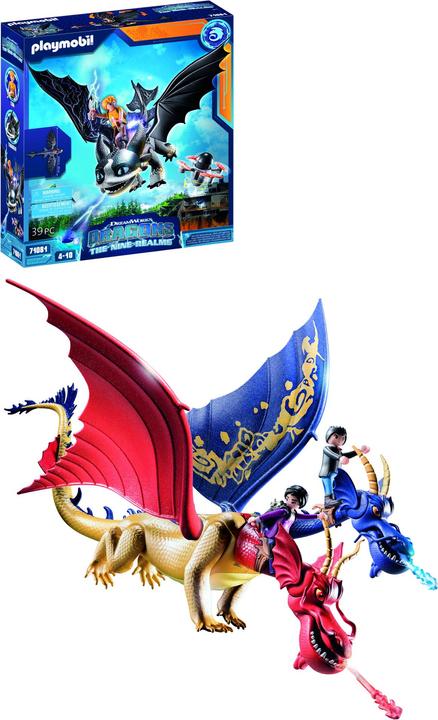 Actual product image Playmobil The Nine Realms - Wu & Wei with Jun (71080, Playmobil Dragons)
