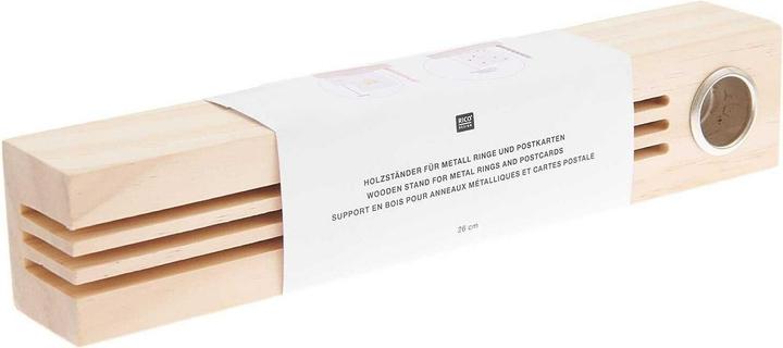 Immagine prodotto Rico Design Articoli in legno Supporto in legno 26 cm (4 x 5 x 26 cm)