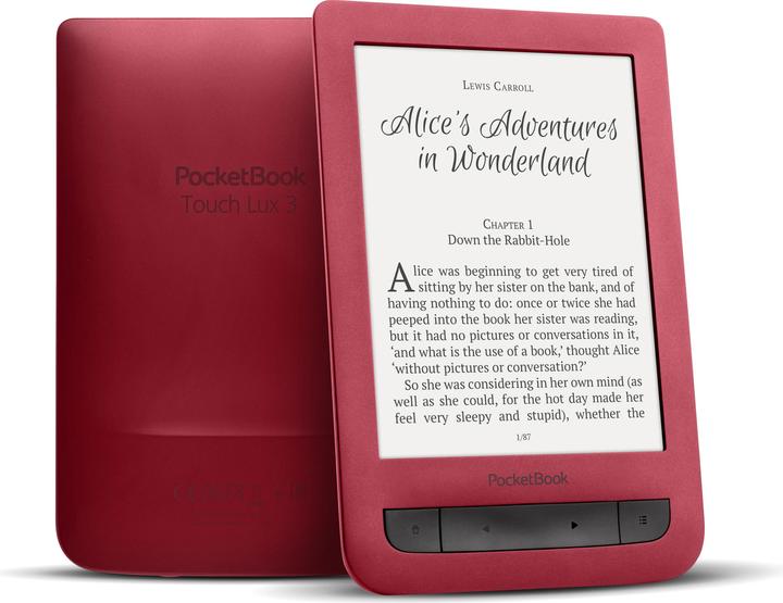 Produktbild PocketBook Touch Lux 3 (6", 8 GB, Ruby Red)