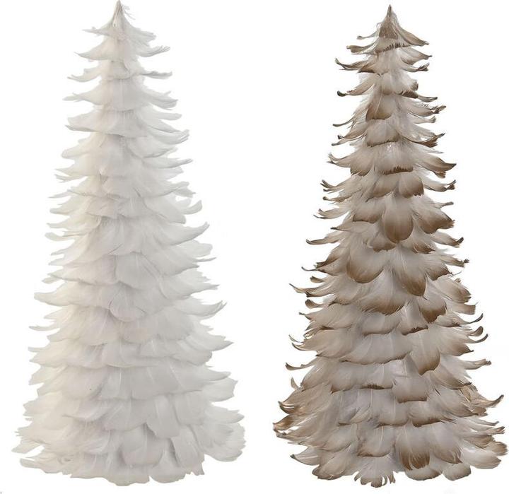 Immagine prodotto Esprit Albero di Natale Home Piuma di cartone bianco oro 22 x 22 x 46 cm (2 pezzi) (46 cm)