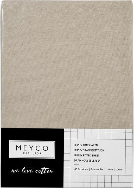 Valeurs nutritives et ingrédients Meyco drap housse jersey 60x120 sable