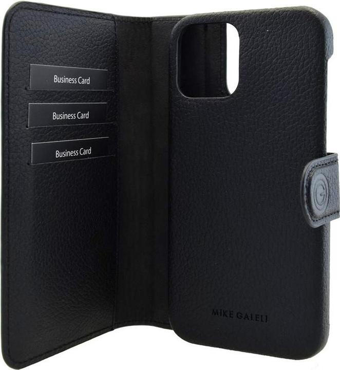 Image du produit Mike Galeli Couverture de livre en cuir véritable 2in1 Joss black (Apple iPhone 12, Apple iPhone 12 Pro)