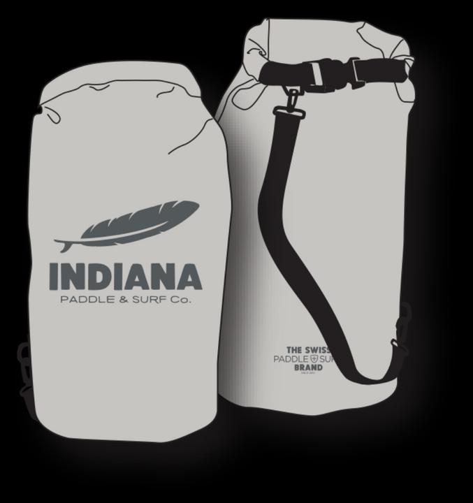 Indiana Borsa impermeabile 25 L grigio chiaro