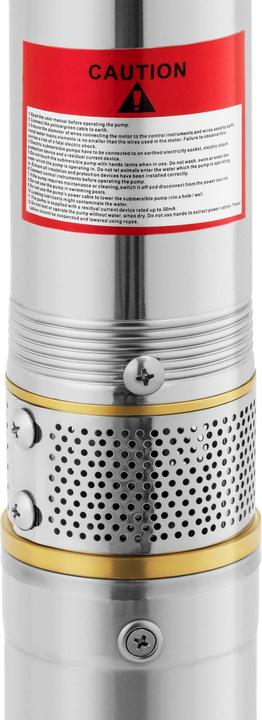Produktbild MSW Brunnenpumpe Tiefbrunnenpumpe Tauchpumpe Rohrpumpe 3,8 m³/h 750 W Edelstahl (Gartenpumpe)