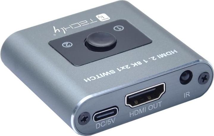 Actual product image Techly 2x1 HDMI 2.1 8K Switch