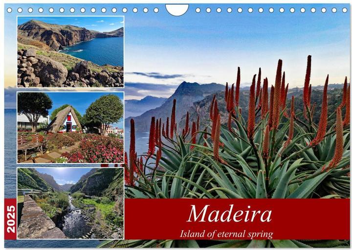 Immagine prodotto Madeira island of eternal spring (Wall Calendar 2025 DIN A4 landscape), 12 Month Wall (A4, Inglese)