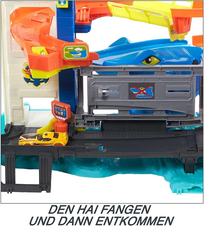 Actual product image Hot Wheels HW City shark attack playset