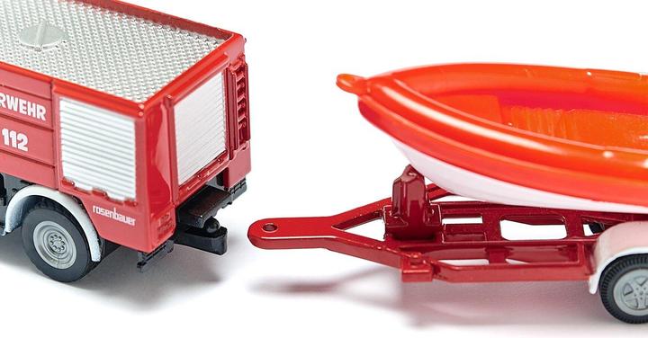 Image du produit Siku Les pompiers de l'Unimog avec leur bateau