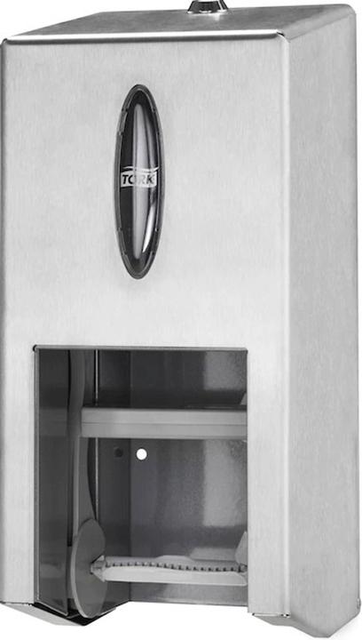 Produktbild Tork Dispenser MidSize Twin T7 t/toiletpapir rustfri 2rl/disp (1 x)