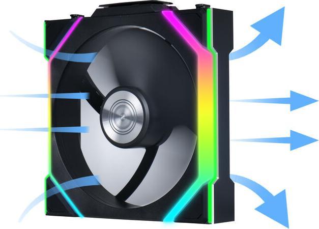 Produktbild Lian-Li UNI FAN SL Wireless ARGB PWM Lüfter - 120 mm, schwarz (120 mm, 1 x)
