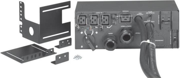 Actual product image Eaton Service Bypass Panel 400/230V Rackmount Input Hard Wire Output Hard Wire (4)C19