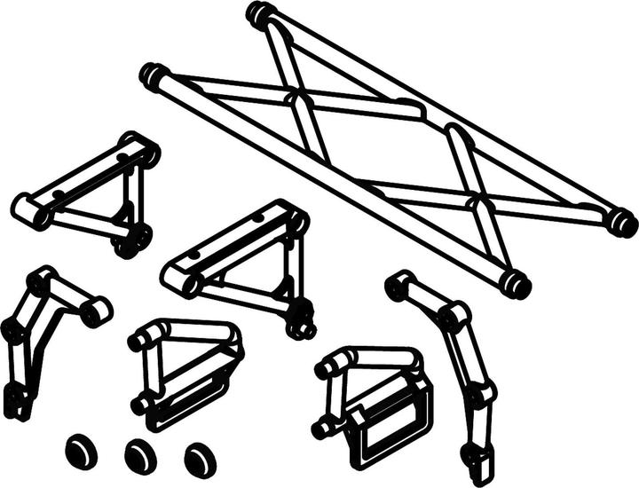 Image du produit Amewi Fixation de la carrosserie RCX8