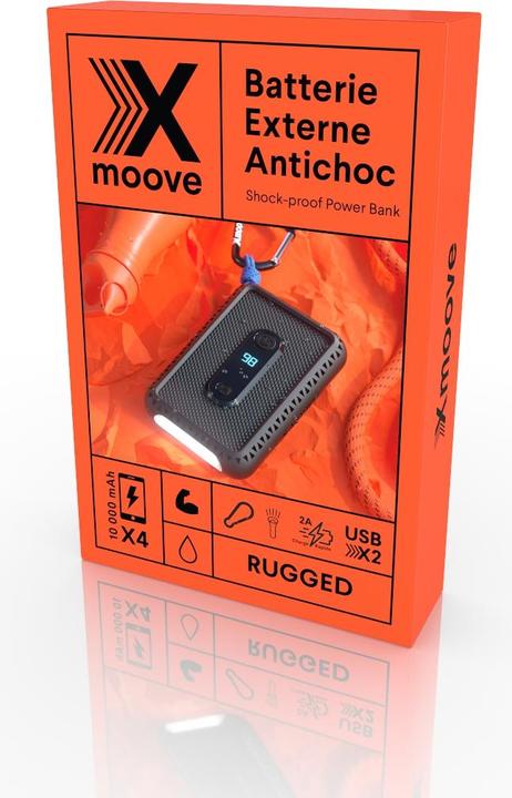 Produktbild Livoo Shockproof Externer Akku Pack (10000 mAh, 15 W, 15 Wh)