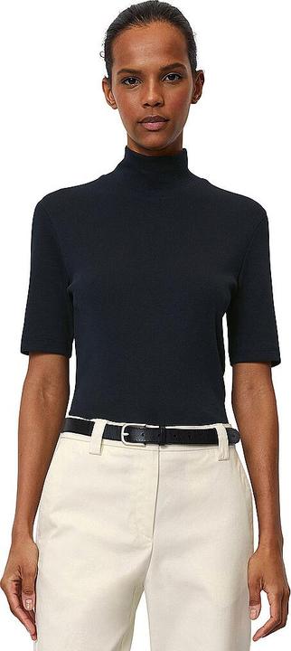Produktbild Marc O'Polo Short Sleeve T-Shirt Stand-Up Collar Deep Blue S (XL)
