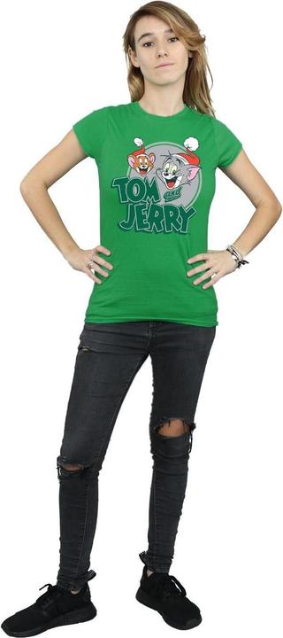 Immagine prodotto Tom & Jerry Christmas Greetings Maglietta Donna (XL)