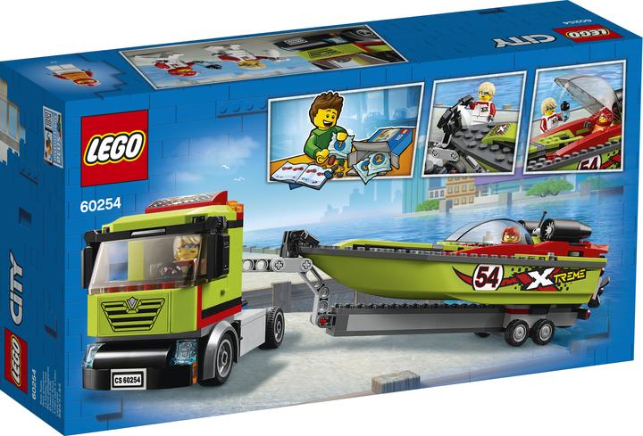 Immagine prodotto LEGO Trasportatore di barche da corsa (60254, LEGO City)