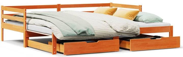 Image du produit VidaXL Lit de jour Extensible avec tiroirs (90 x 200 cm)