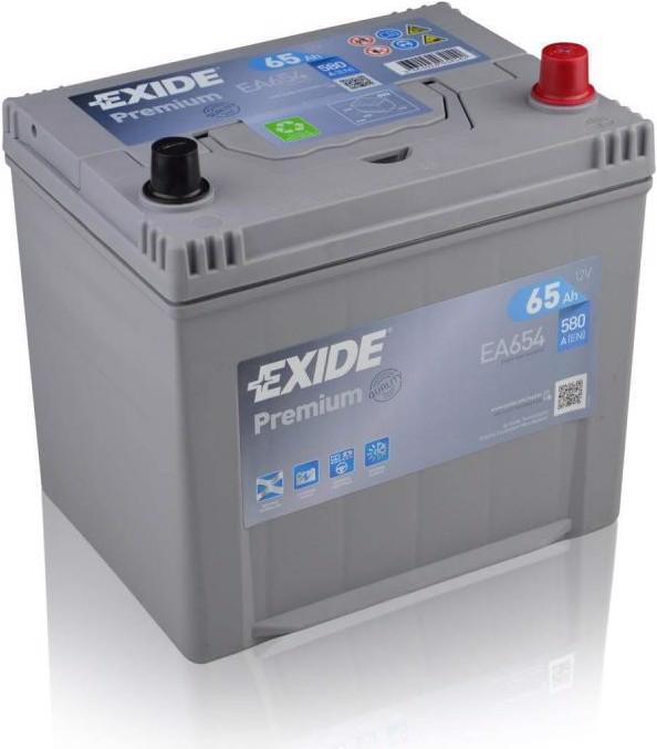 Actual product image Exide Ea654 (12 V, 65 Ah, 580 A)