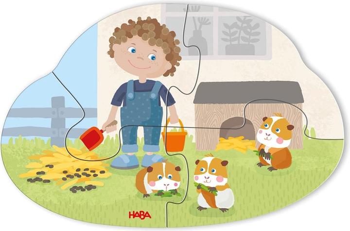 Actual product image Haba 6 first puzzles pets (18 pieces)