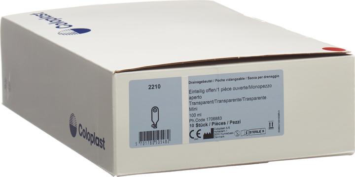 Actual product image Coloplast Drain 5-38mm 100ml open st 10