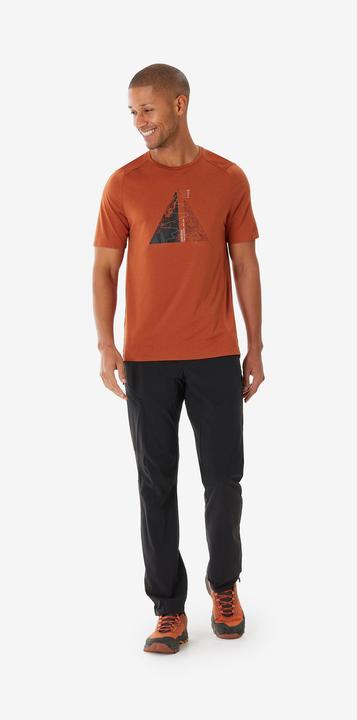 Actual product image Quechua Men’s Short-Sleeved Hiking T-Shirt MH500 - Brown (3XL)