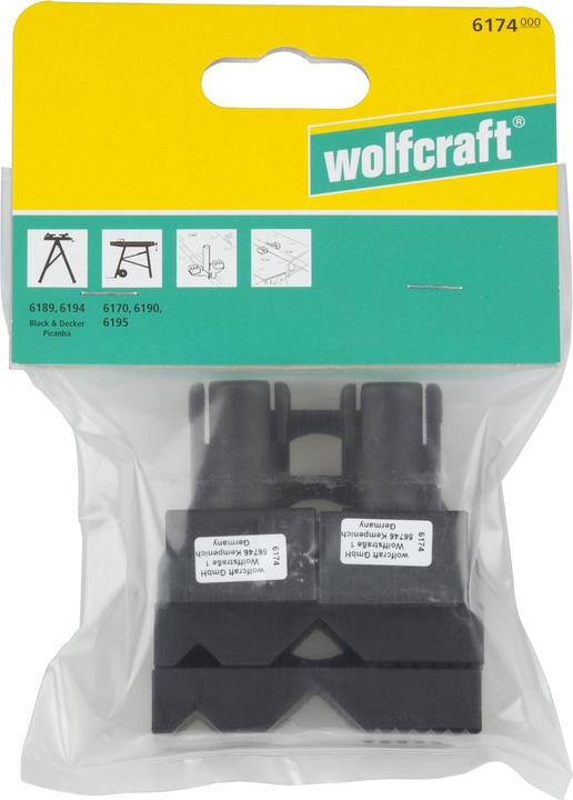 Produktbild wolfcraft wolfcraft 4 Kunststoffbacken zum Rundspannen (Kunststoff)