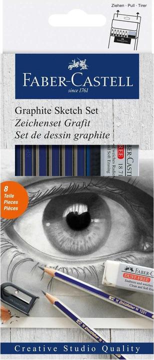 Produktbild Faber-Castell GOLDFABER - Bleistift Zeichenset (2H, 2B, 6B, HB, B, 4B, 6 x)