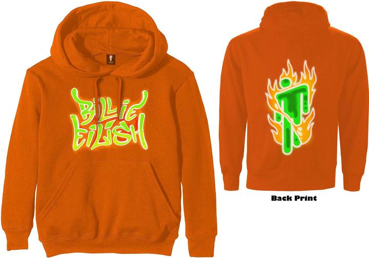 Produktbild Billie Eilish Airbrush Flames Blohsh (Hoodie) (XL)