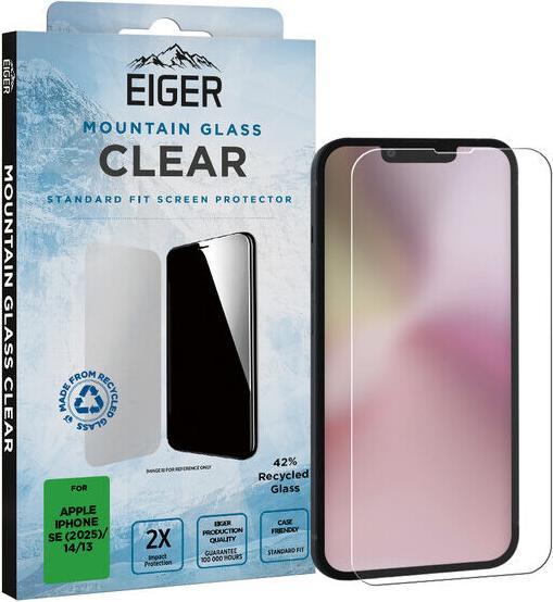 Eiger Mountain Glass Clear (1 Stück, Apple iPhone 16e)