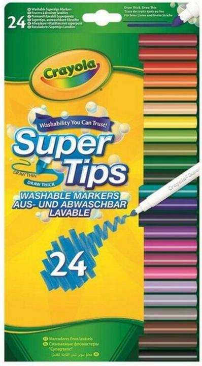 Image du produit Crayola 24 Feutres pointe supertips (Multi, 24 x)