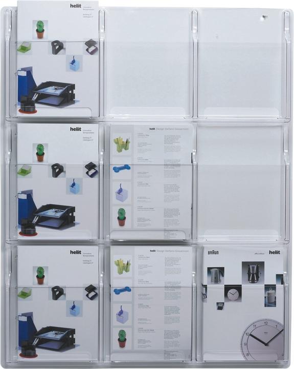 Actual product image Helit Wall display (A4)