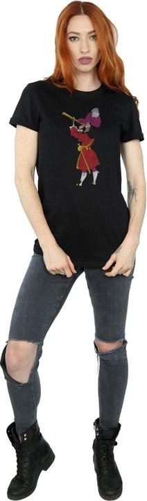 Actual product image Disney Womens/Ladies Classic Captain Hook Cotton Boyfriend T-Shirt (L)