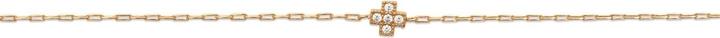 Lara Vergoldetem Messing ARMBAND – 16+2 – ZIRKONIA – KREUZ (Vergoldet)