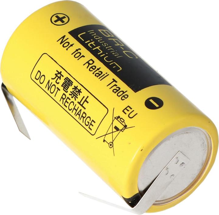 Produktbild Panasonic Akku BR-C Lithium Batterie Baby mit Lötfahnen in U-Form (1 Stk., Gerätespezifisch, 5000 mAh)