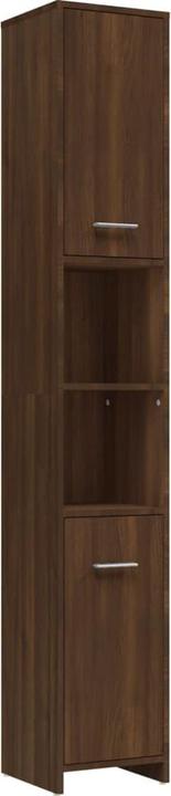 Produktbild VidaXL Badmöbel Set Badezimmermöbel Badezimmerschrank 4 tlg. Braun Eichen Optik