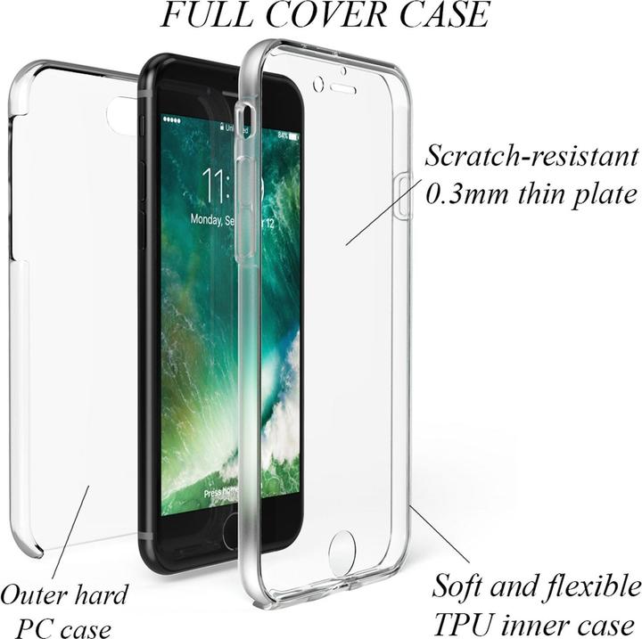 Image du produit Nalia Étui pour téléphone portable à 360 degrés (Apple iPhone 7, Apple iPhone SE (2ème génération))