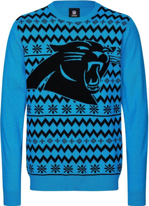 Image du produit Foco NFL Winter Sweater XMAS Knit Pullover - Carolina Panthers (L)