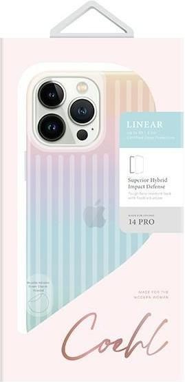 Actual product image Uniq CASE Coehl Linear Apple iPhone 14 Pro opalowy/iridescent (Apple iPhone 14 Pro)