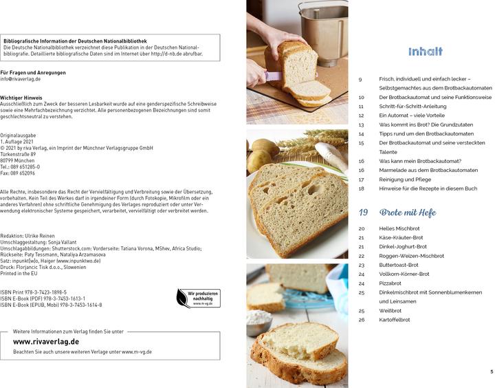 Image du produit Brotbackautomat – Das Rezeptbuch (Allemand, Veronica Pichl, 2021)